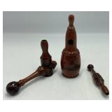 Maurillo Wooden Bird Whistles Set of 3.