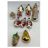 West Germany Blown Glass Christmas Ornaments (9)