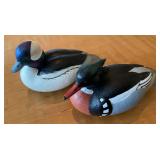 Pair Jett Brunet Ducks Unlimited Miniature Duck De