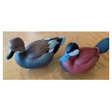 Pair Jett Brunet Ducks Unlimited Miniature Duck De