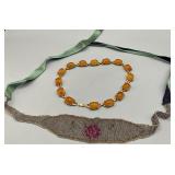 Marvella Gold Tone Necklace & Beaded Choker