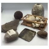 Petoskey Stone, Fossilized Texas Hearts & Natural