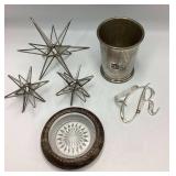 Home Decorating Lot: Boardman Pewter Cup & More