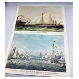 Alex M. Findlay Prints of Yacht Volante & Royal No