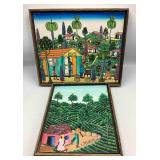 Haitian Naive Art Paintings by J. Desir & L. JABap