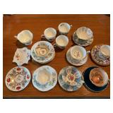English Bone China Teacups & Saucers