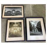 3 Framed Photos of Churches, St Pauls & St Lukes