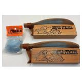 2 Wooden Simple Striker Turkey Calls & Chalk