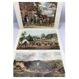3 Prints by Lionel Edwards, 10.5 x 15 ins.