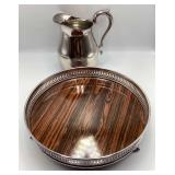 Reed & Barton Silverplate Pitcher with 11 ins. Ser