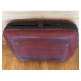 Antique Chinese Elm & Bamboo Traveling Trunk