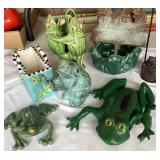 8 Garden Frog Decor, Planters & Vases