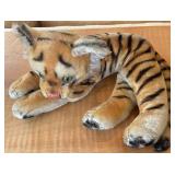 Large Steiff Mohair Tiger with Green Eyes