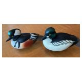 Pair Jett Brunet Ducks Unlimited Miniature Duck De