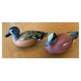 Pair Jett Brunet Ducks Unlimited Miniature Duck De