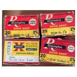 4 Boxes Remington & Western 20 GA Shotgun Shells