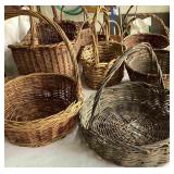 Hand Made Wicker & Bamboo Serving Trays Baskets