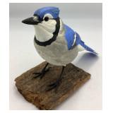 Blue Jay Wooden Sculpture by Mark L. Rutildge, 200