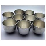 9 Stieff Pewter Jefferson Cups P50