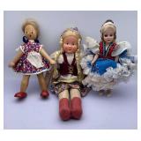 Handmade Poland Pig Tailed Doll, Gretel Doll & Woo