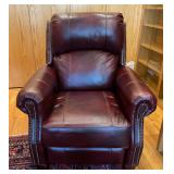 Catnapper Recliner with Burgundy Leather Exterior