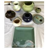 Ceramic & Pottery Vases & Plate