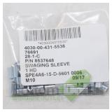 Wire Rope Swaging Sleeves (100/bag, 1000 total)