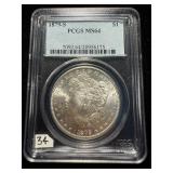 1879-S Morgan PCGS MS64 White PQ