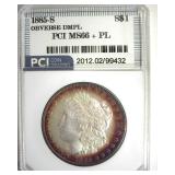 1885-S Morgan PCI MS66+ PL Obv DMPL