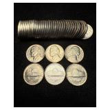 1954-D Nickels Choice-Gem d86f5a9e-5U Roll of 40