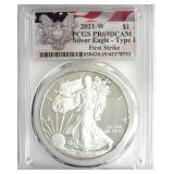 2021-W T1 Silver Eagle PCGS PR69 DCAM
