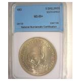 1953 5 Shillings NNC MS69+ South Africa