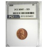 1956 Cent MS67+ RD LISTS $15000