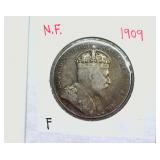 1909 50 Cents F Newfoundland