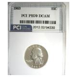 1963 Quarter PR70 DCAM LISTS $350 IN 69DC