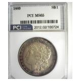 1889 Morgan PCI MS65 Wonderful Toning