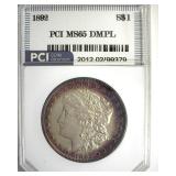 1892 Morgan MS65 DMPL LISTS $21500