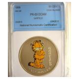 1999 50c Garfield NNC PR69 DCAM Cook Islands