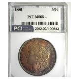 1886 Morgan PCI MS65+ Splendid Color