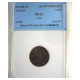 253-268 AD Gallienus Stag MS63 Ancient Rome