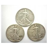 1942 1943-D 1945 Walking Lid86f5a9e-5erty 3pcs