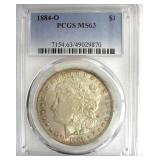 1884-O Morgan PCGS MS63