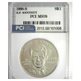 1998-S S$1 R.F. Kennedy PCI MS70