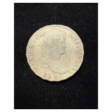 1825 PTS 8 Reales AU Orig Bolivia RARE