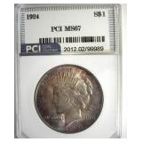 1924 Peace MS67 LISTS $8500