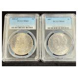 1883-O 87 Morgans PCGS MS64