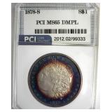 1878-S Morgan MS65 DMPL LISTS $8000