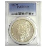 1883-O Morgan PCGS MS64