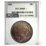 1924 Peace PCI MS65+ Fantastic Toning