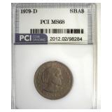 1979-D Susan B Anthony MS68 LISTS $10000